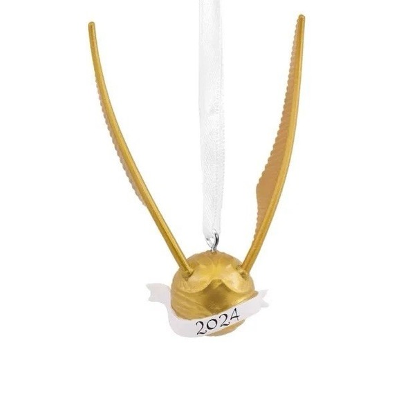 Hallmark Harry Potter Golden Snitch Metal Christmas Ornament New - Picture 1 of 4